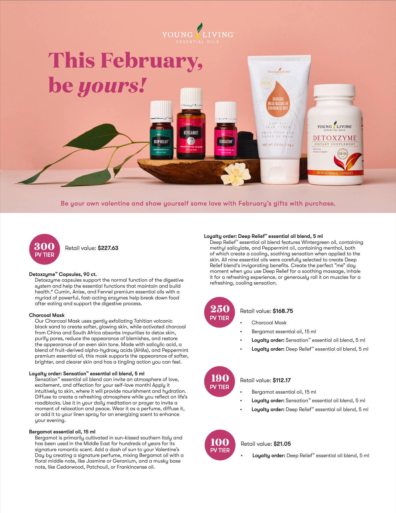 Young Living Essential Oils Monthly Promo
