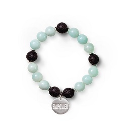 Lava Diffuser Bracelet with Empower Charm